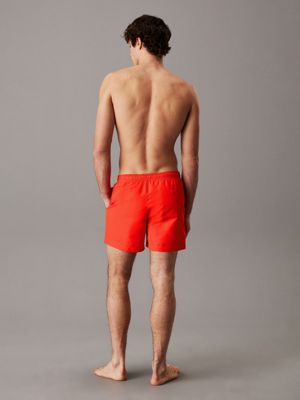 flaming chili medium drawstring swim shorts - intense power for men calvin klein jeans