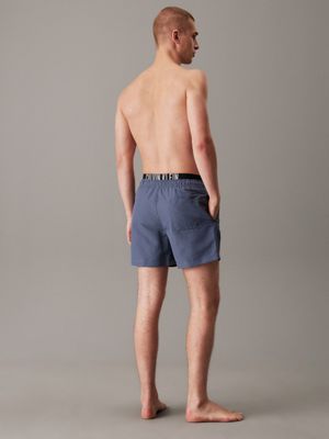 grisaille double waistband swim shorts - intense power for men calvin klein jeans