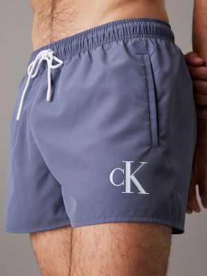 grisaille short drawstring swim shorts - ck monogram for men calvin klein jeans