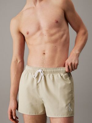 pelican short drawstring swim shorts - ck monogram for men calvin klein jeans