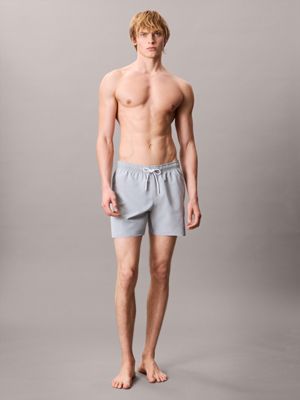quarry medium zwemshort met trekkoord - ck monogram voor heren - calvin klein jeans