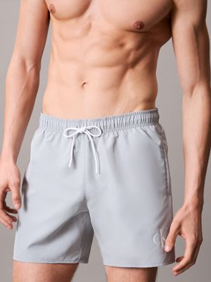 quarry medium zwemshort met trekkoord - ck monogram voor heren - calvin klein jeans