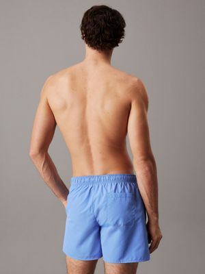 pantaloncini da bagno con cordoncino medio - ck monogram glacier 5534269 da uomini calvin klein jeans