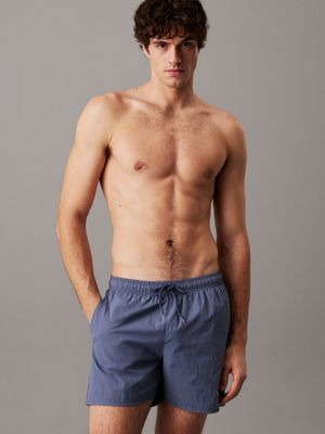 grey medium drawstring swim shorts - ck monogram for men calvin klein jeans