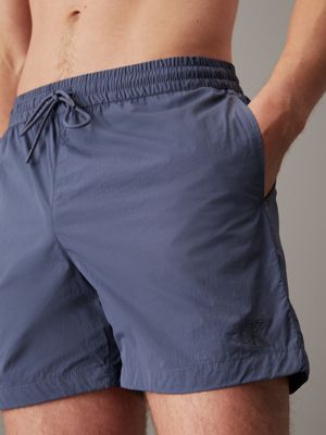 grisaille medium drawstring swim shorts - ck soft nylon for men calvin klein jeans