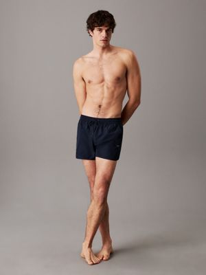 dark sapphire short runner swim shorts - ck essentials for men calvin klein