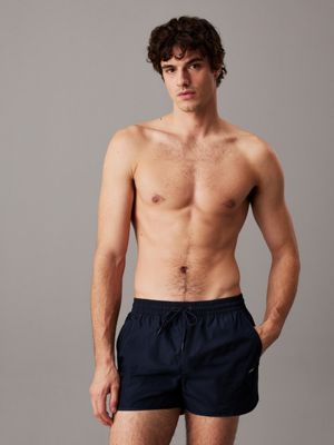 blue short runner swim shorts - ck essentials for men calvin klein