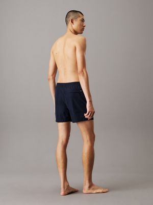 dark sapphire medium drawstring swim shorts - ck essentials for men calvin klein