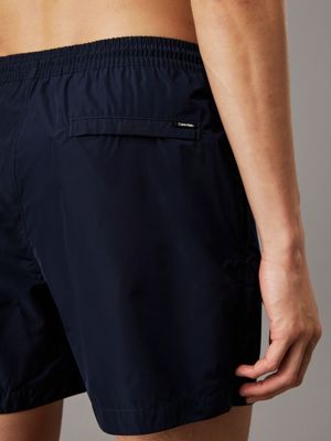 dark sapphire medium drawstring swim shorts - ck essentials for men calvin klein