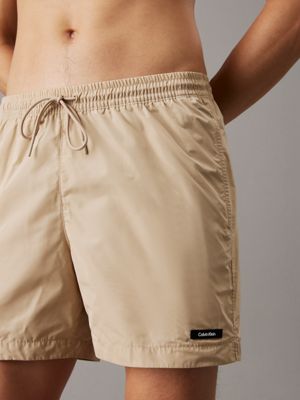 sandalwood medium drawstring swim shorts - ck essentials for men calvin klein