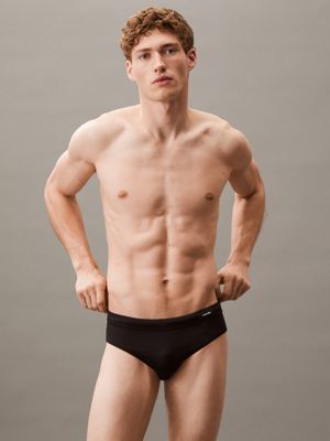 black swim briefs - ck essentials for men calvin klein