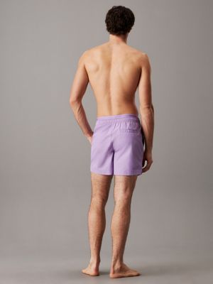 lilac quartz double waistband swim shorts - ck meta legacy for men calvin klein