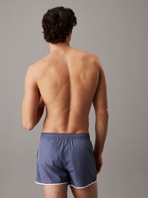 grisaille runner swim shorts - ck monogram for men calvin klein