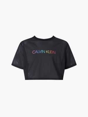 Unisex Cropped Beach T-shirt - Pride Calvin Klein® | KU0KU00083BEH