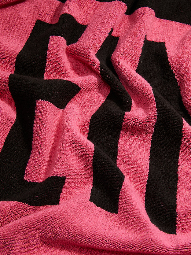 LOUD PINK Ręcznik plażowy dla unisex CALVIN KLEIN