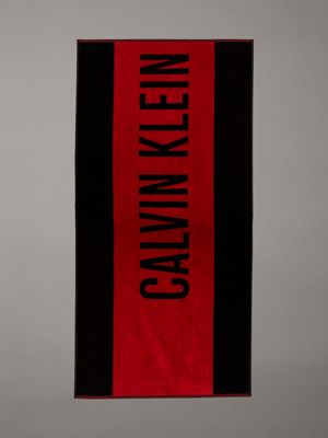 red beach towel - intense power for adults gender inclusive calvin klein jeans