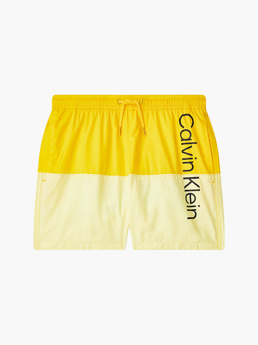 MYSTIC YELLOW Boys Swim Shorts - Core Logo Block undefined boys Calvin Klein