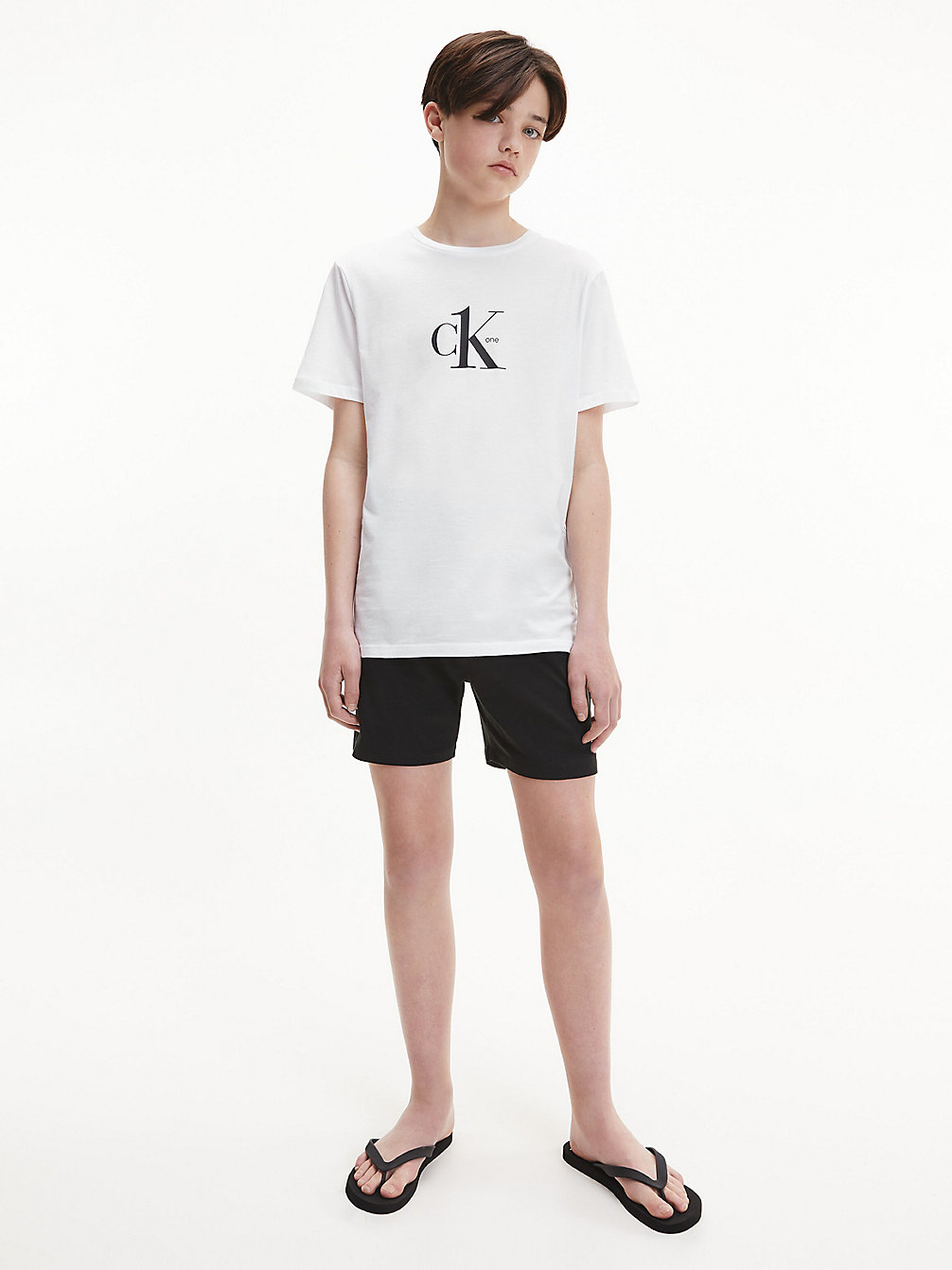 PVH CLASSIC WHITE Boys Beach T-Shirt - CK One undefined boys Calvin Klein