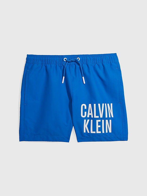 dynamic blue boys swim shorts - intense power for boys calvin klein