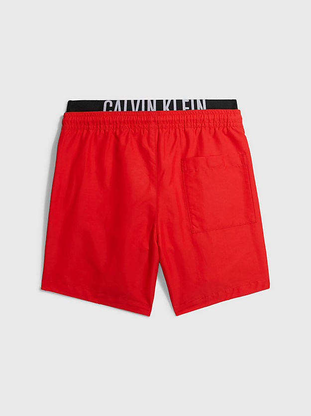 cajun red boys swim shorts - intense power for boys calvin klein