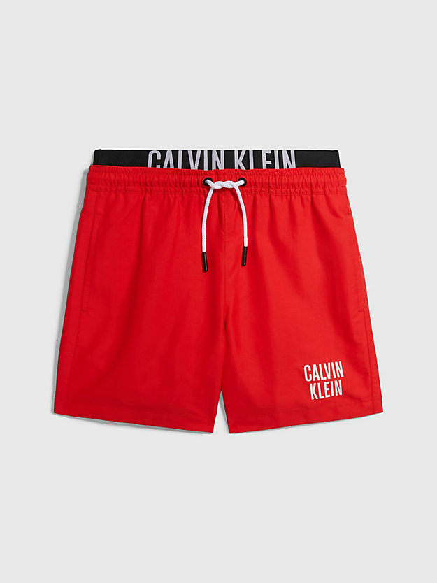 CAJUN RED Boys Swim Shorts - Intense Power for boys CALVIN KLEIN