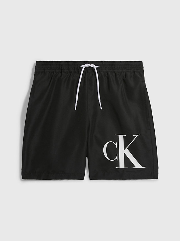 PVH BLACK Boys Swim Shorts - CK Monogram for boys CALVIN KLEIN