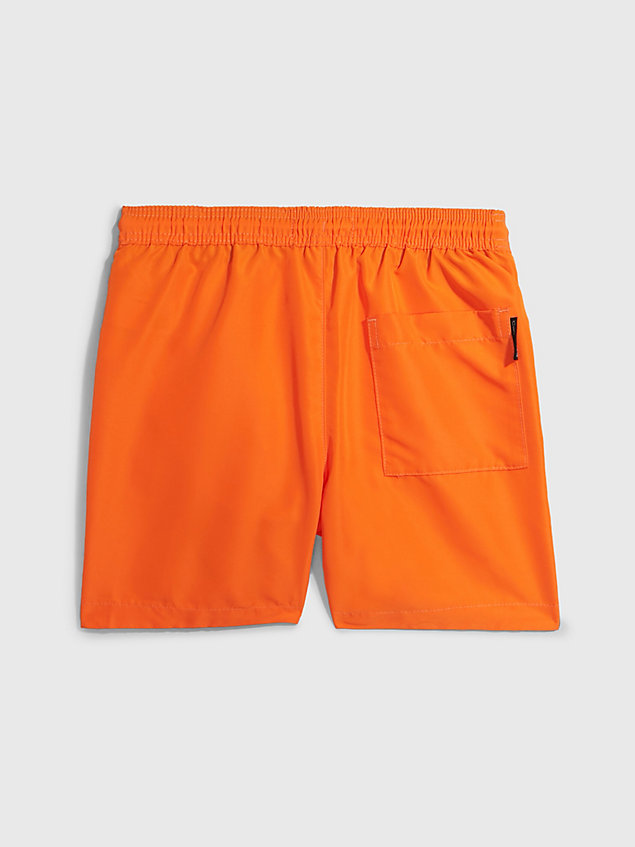 orange boys swim shorts - ck monogram for boys calvin klein