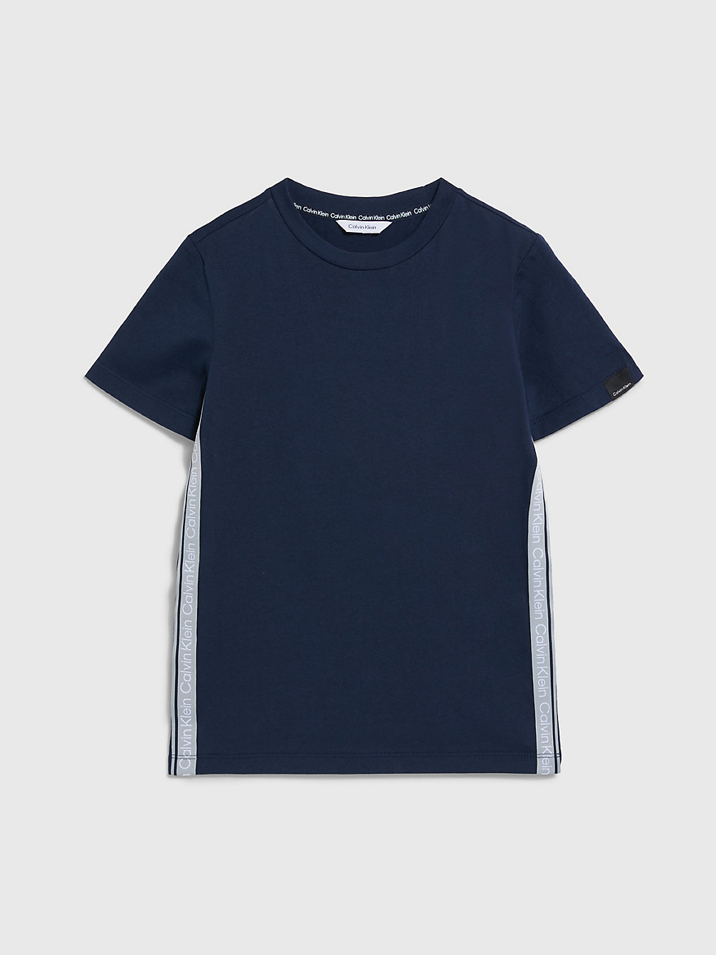 NAVY IRIS Strand-T-Shirt Jongens - Logo Tape undefined jongens Calvin Klein