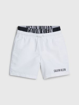 Calvin Klein 2pk Trunks Costume da Bagno, Grigio (1GreyHeather/1BlueJewel  0IM), 140 (Taglia Produttore: 10-12) (Pacco da 2) Bambino : : Moda