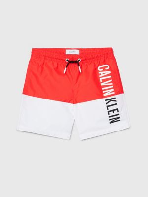 Calvin klein swim hot sale shorts boys