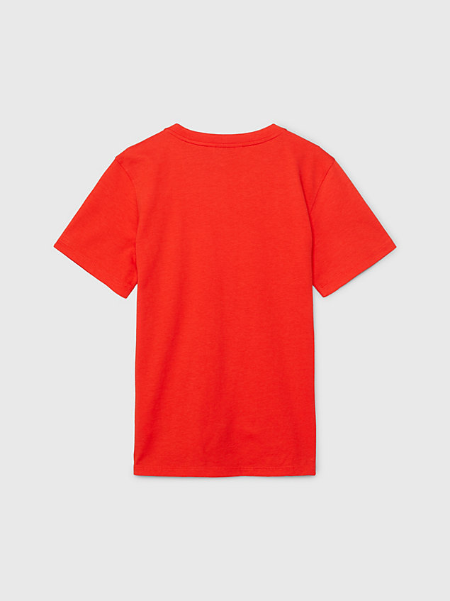 red strand-t-shirt jongens - intense power voor jongens - calvin klein