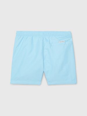 pleasant blue boys swim shorts - logo tape for boys calvin klein