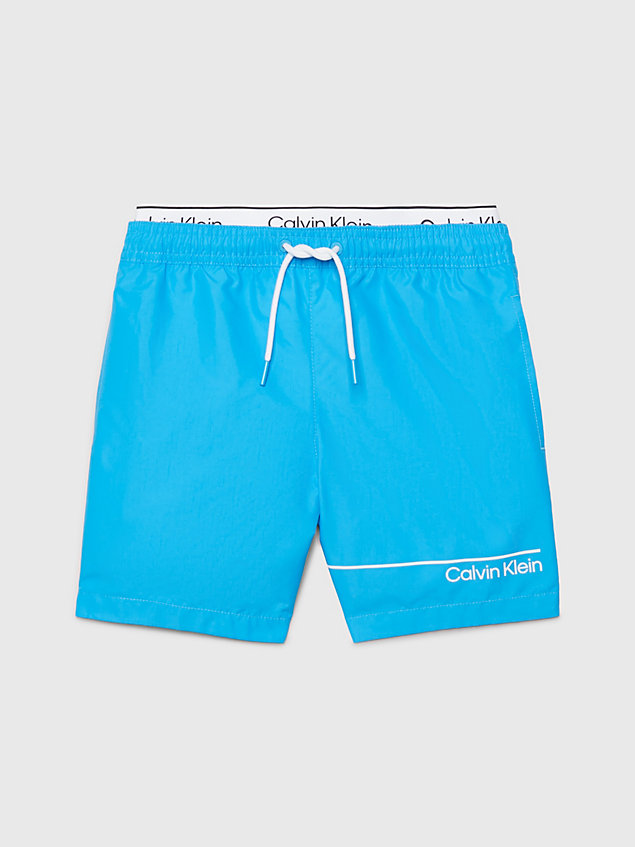 blue boys swim shorts - ck meta legacy for boys calvin klein