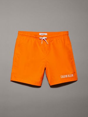 orange boys swim shorts - intense power for boys calvin klein jeans