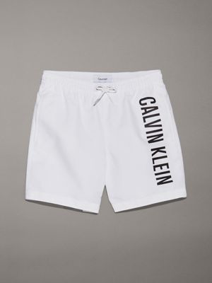 white boys swim shorts - intense power for boys calvin klein jeans