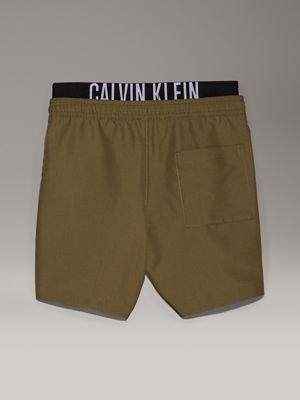 burnt olive boys swim shorts - intense power for boys calvin klein jeans