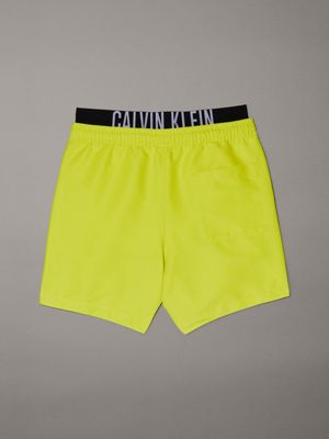 lemonade yellow boys swim shorts - intense power for boys calvin klein jeans