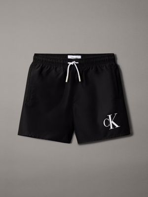 black boys swim shorts - ck monogram for boys calvin klein jeans