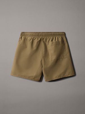 dusky green boys swim shorts - ck monogram for boys calvin klein jeans