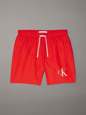 flaming chili boys swim shorts - ck monogram for boys calvin klein jeans