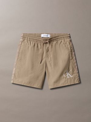 grey boys swim shorts - ck monogram for boys calvin klein jeans