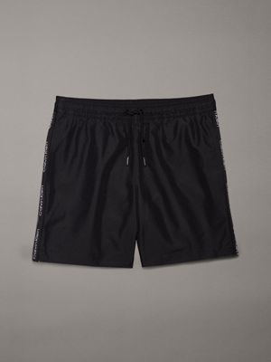 black boys swim shorts - logo tape for boys calvin klein jeans