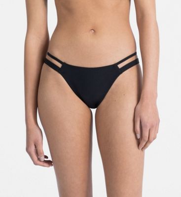 brazilian bikini bottom black calvin klein