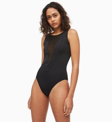 calvin klein mesh swimsuit