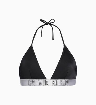 calvin klein intense power triangle bikini top