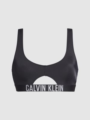 calvin klein black bikini top