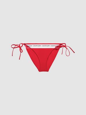 red calvin klein bikini bottoms