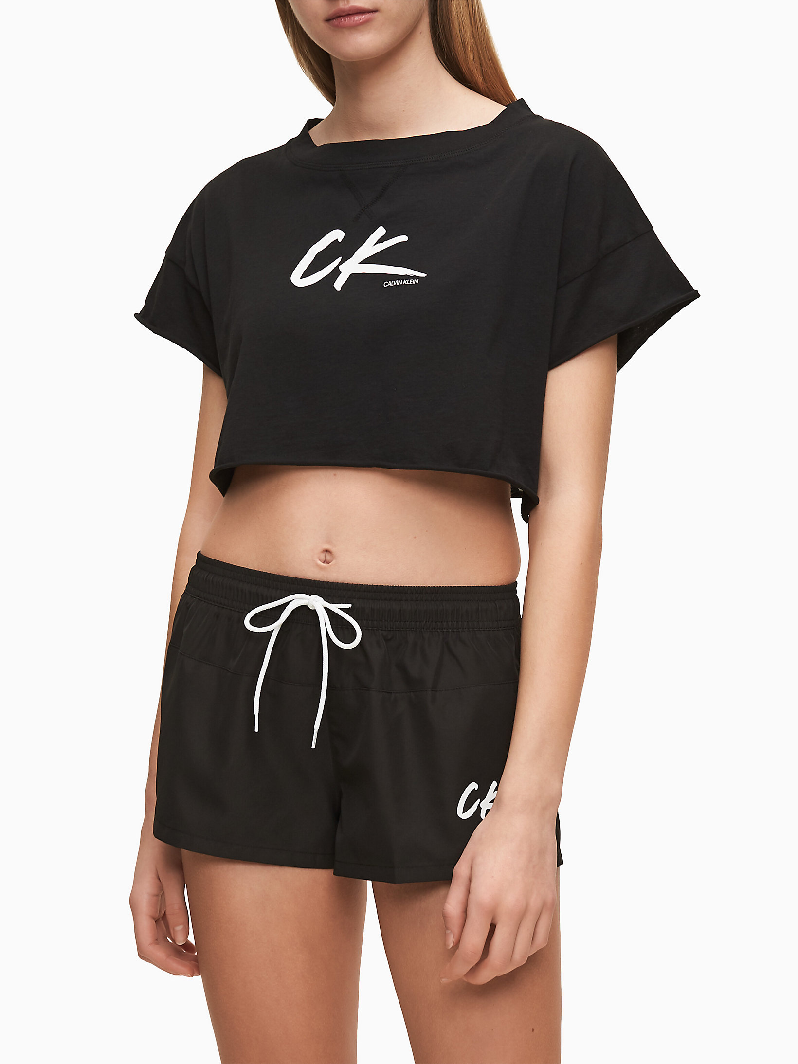 Pvh Black > Strandshorts Aus Recyceltem Polyester - CK Wave > undefined Damen - Calvin Klein