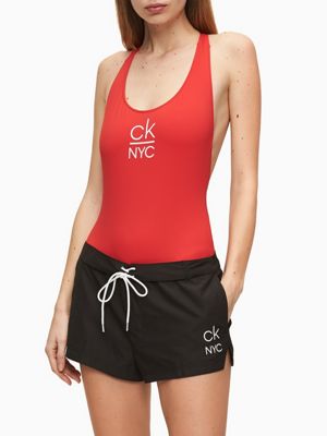 calvin klein swim shorts womens