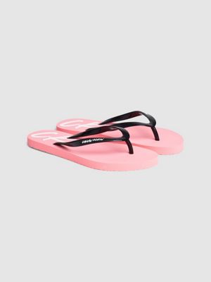 calvin klein flip flops pink